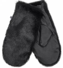 Aput Luffer m. L�der, Sort