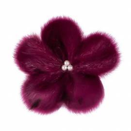 Broche i S�lskind m. Perler, Pink