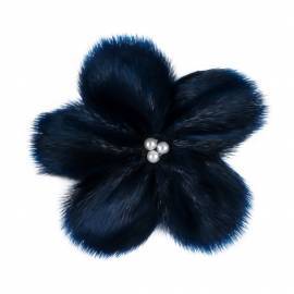 Broche i S�lskind m. Perler, Bl�