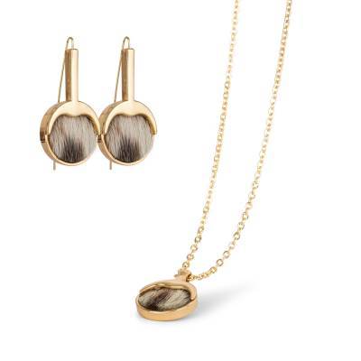 Smykkes�t m. S�lskind - Guld/Natur