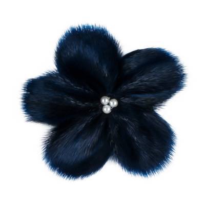 Broche i S�lskind m. Perler, Bl�